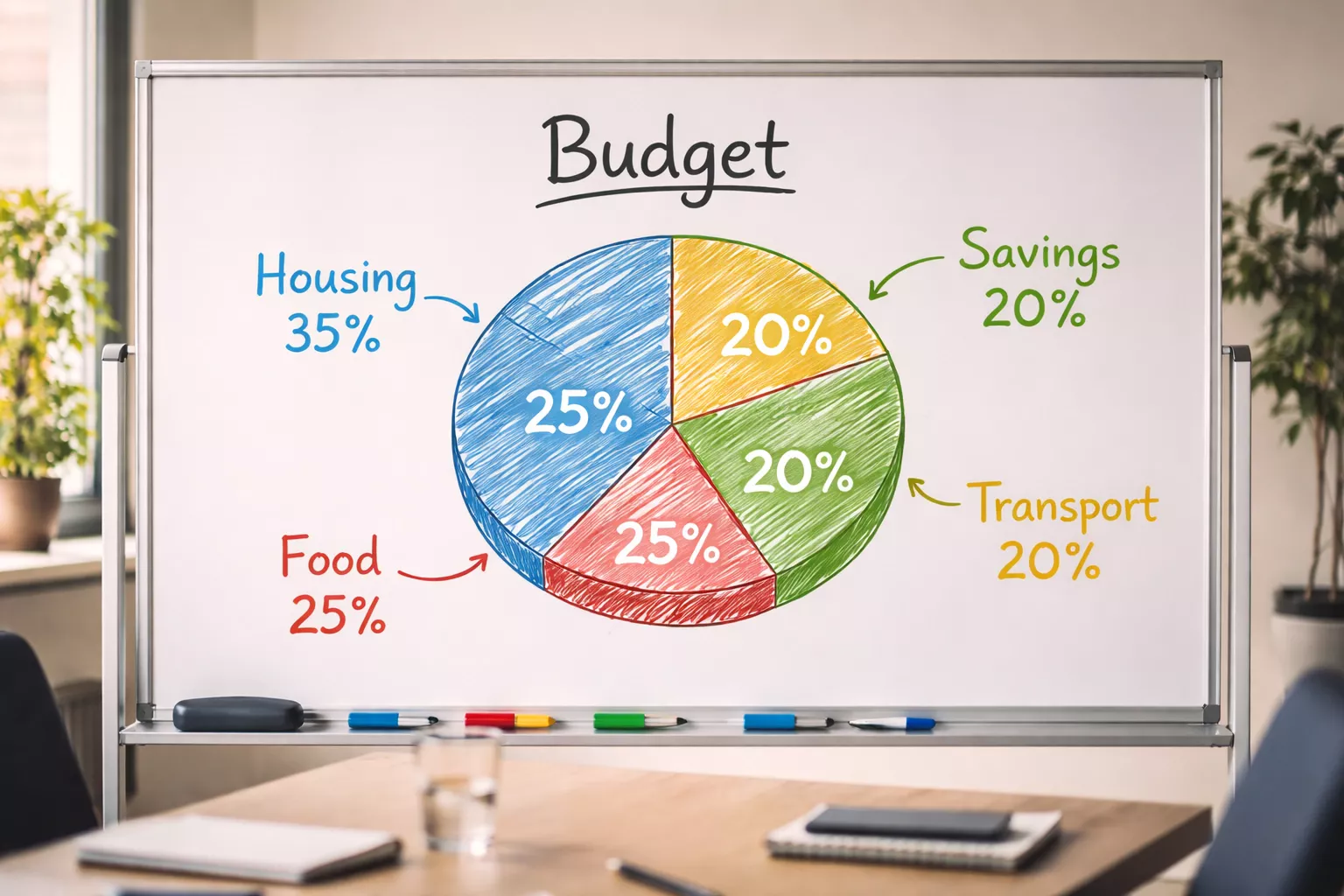 Diagramma a torta che mostra distribuzione percentuale